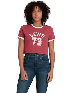 Foto 1 | Playera Homeroom Levi's Roja para Mujer