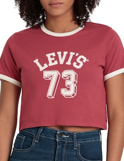 Foto 6 | Playera Homeroom Levi's Roja para Mujer