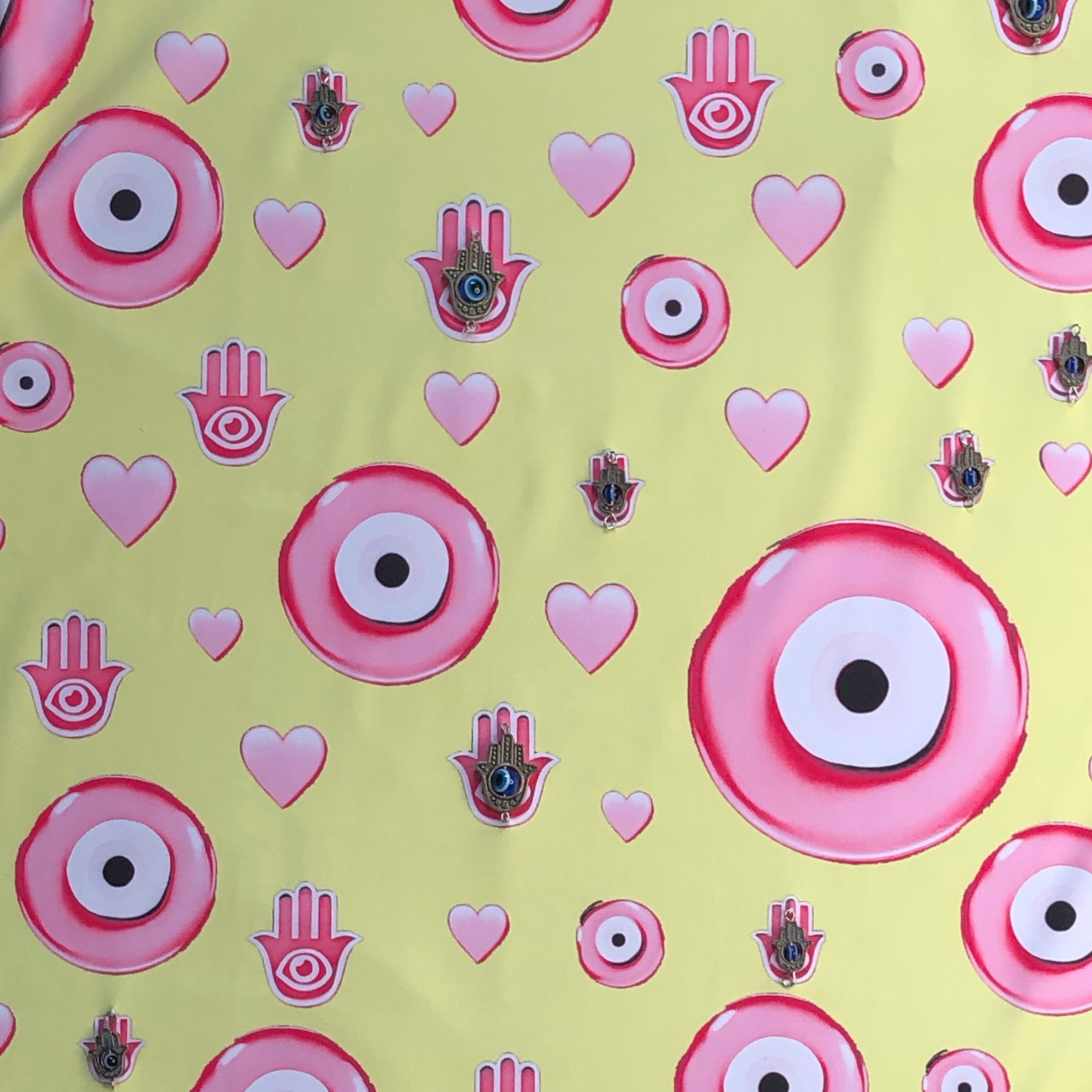 Foto 5 pulgar | Playera Ojos Turcos Lc Amarilla  para Mujer