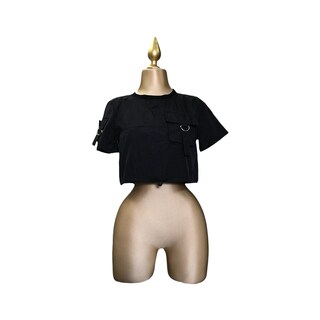 Foto 3 | Playera Lc Designs Collection Negra para Mujer