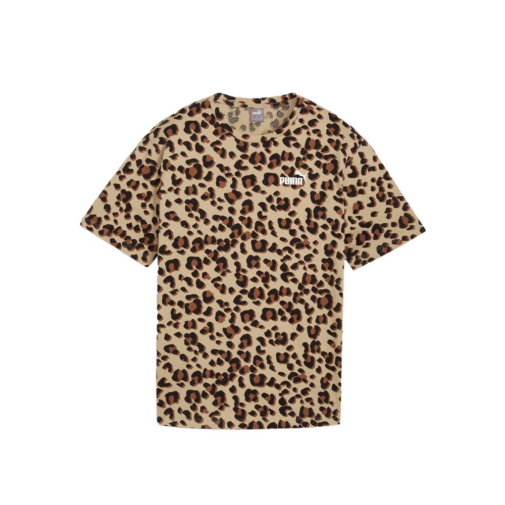 Playera Puma Essentials Animal Print Café para Mujer