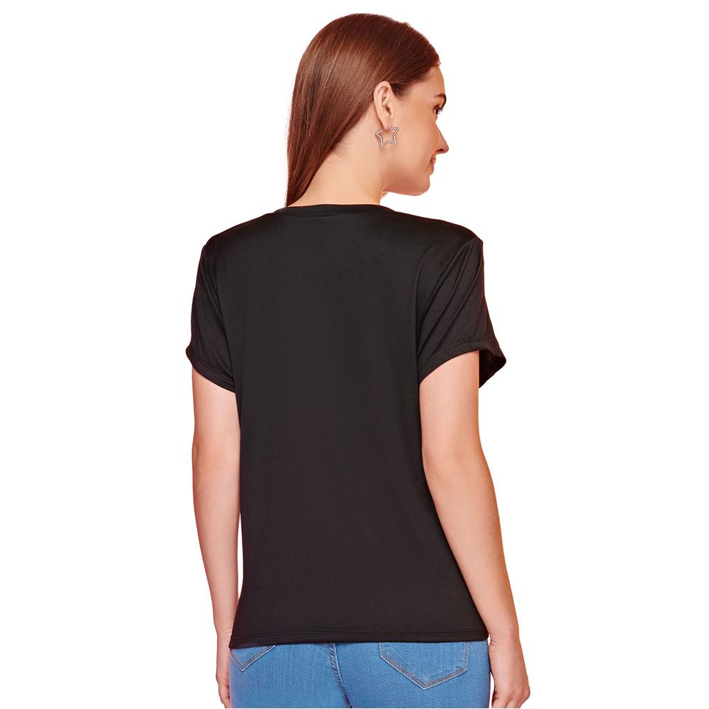 Foto 4 pulgar | Playera Ilusión 45626 Negro