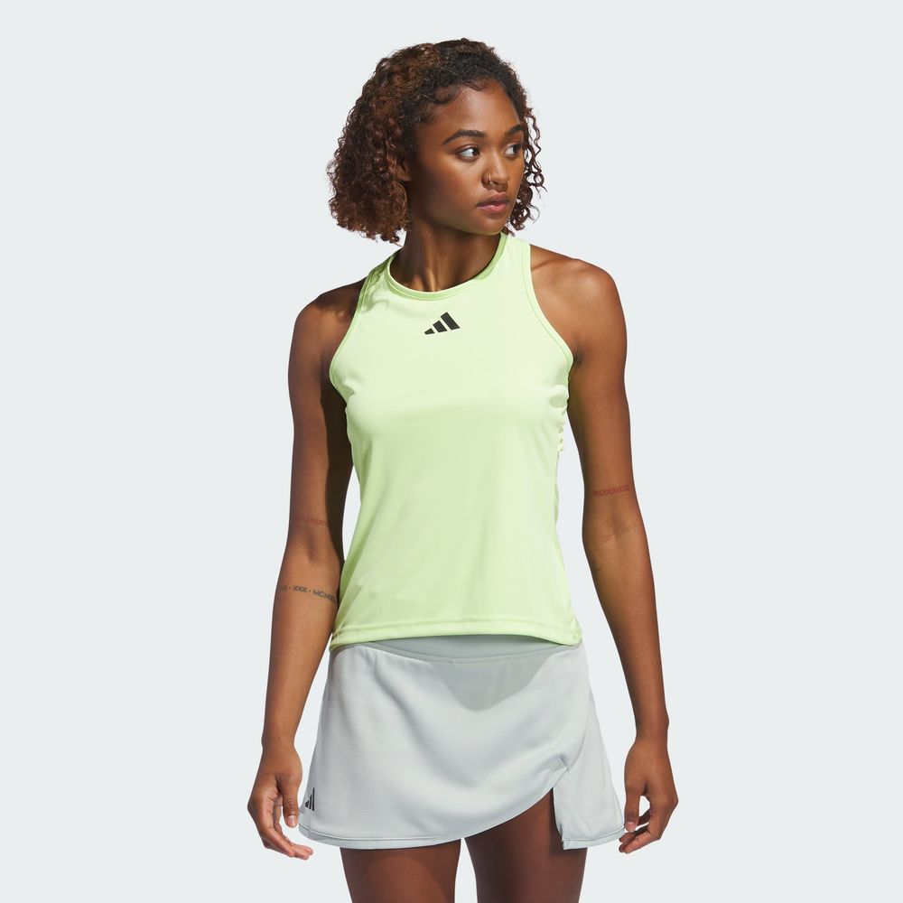 Foto 4 pulgar | Playera Sin Mangas Club Para Tenis Adidas Verde para Mujer