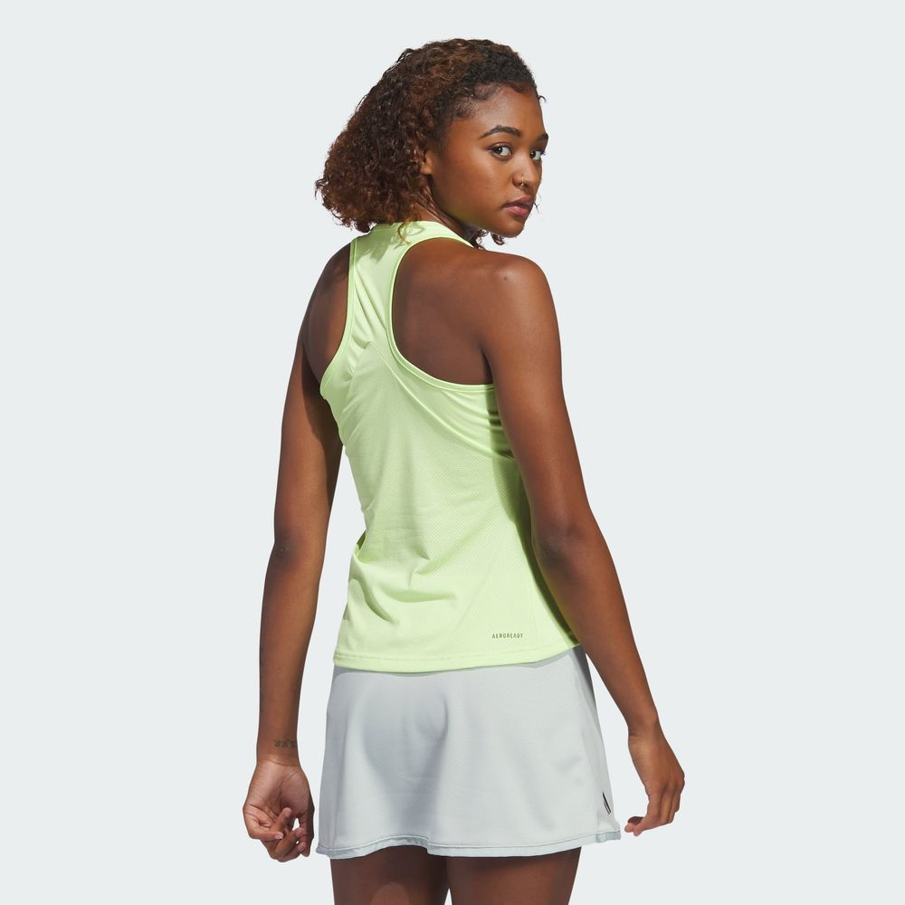 Foto 5 pulgar | Playera Sin Mangas Club Para Tenis Adidas Verde para Mujer