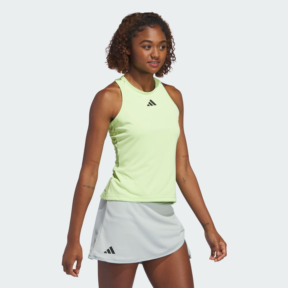 Foto 6 pulgar | Playera Sin Mangas Club Para Tenis Adidas Verde para Mujer