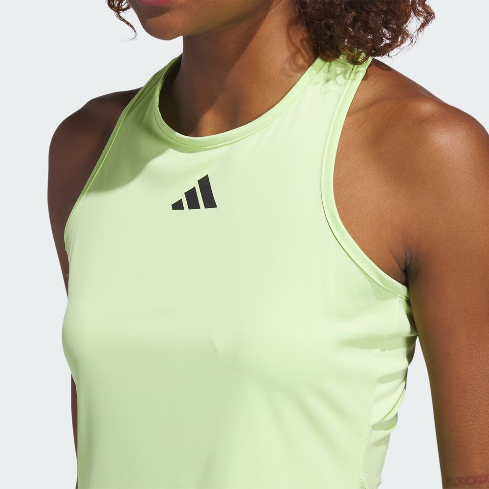 Foto 7 pulgar | Playera Sin Mangas Club Para Tenis Adidas Verde para Mujer