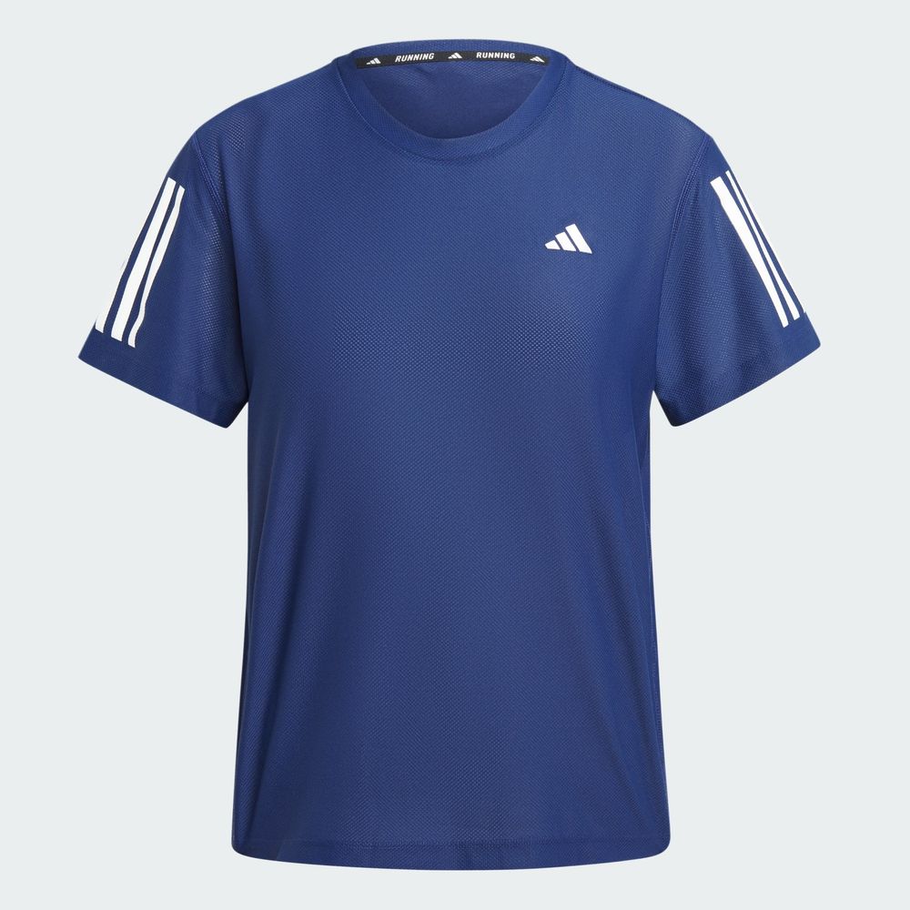 Foto 3 pulgar | Playera Own The Run Adidas Azul para Mujer