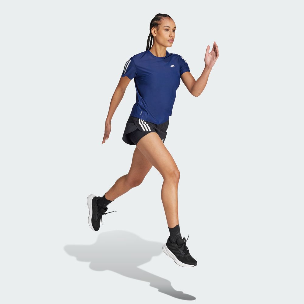 Foto 5 pulgar | Playera Own The Run Adidas Azul para Mujer