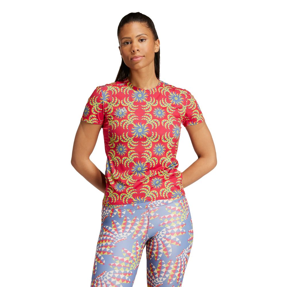 Foto 3 pulgar | Playera Adizero X Farm Adidas Rojo Mujer