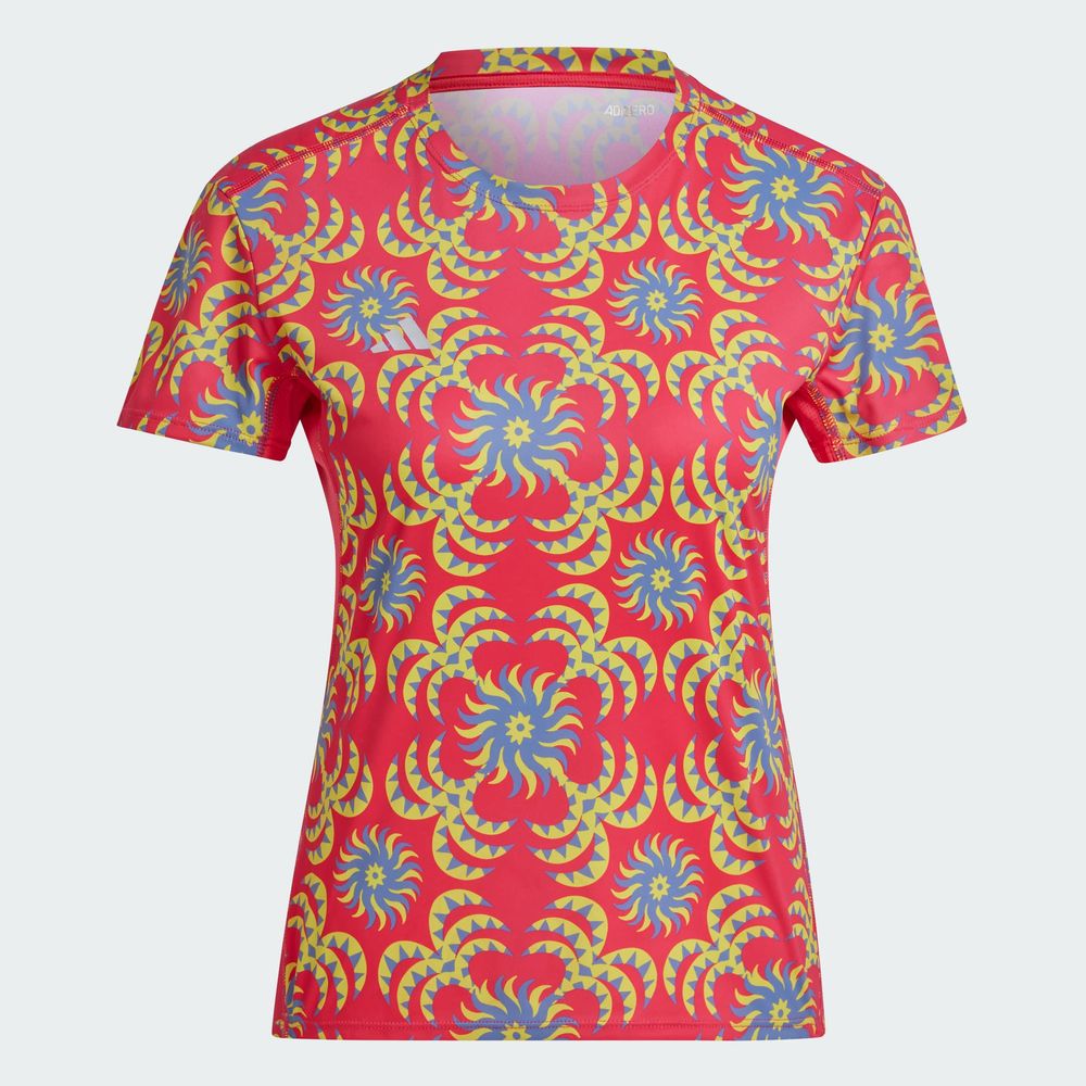 Foto 4 pulgar | Playera Adizero X Farm Adidas Rojo Mujer