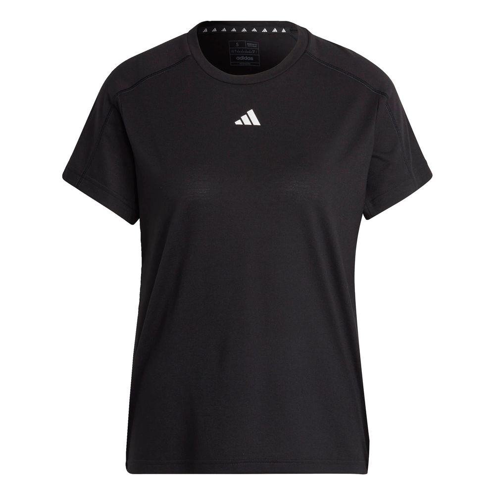 Foto 2 pulgar | Playera Aeroready Train Essentials Minimal Branding Cuello Redondo Adidas Negro Mujer