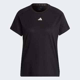 Foto 3 | Playera Aeroready Train Essentials Minimal Branding Cuello Redondo Adidas Negro Mujer
