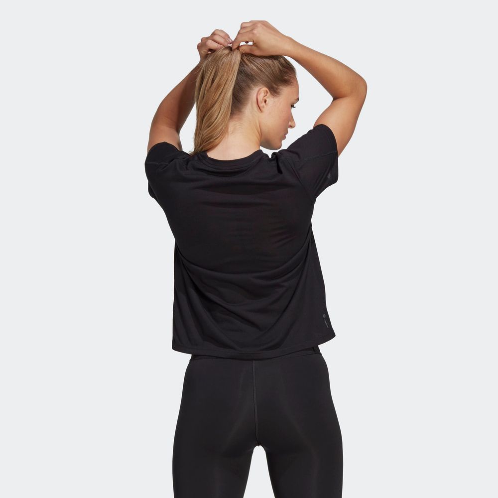 Foto 6 pulgar | Playera Aeroready Train Essentials Minimal Branding Cuello Redondo Adidas Negro Mujer