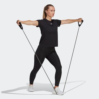 Foto 6 | Playera Aeroready Train Essentials Minimal Branding Cuello Redondo Adidas Negro Mujer