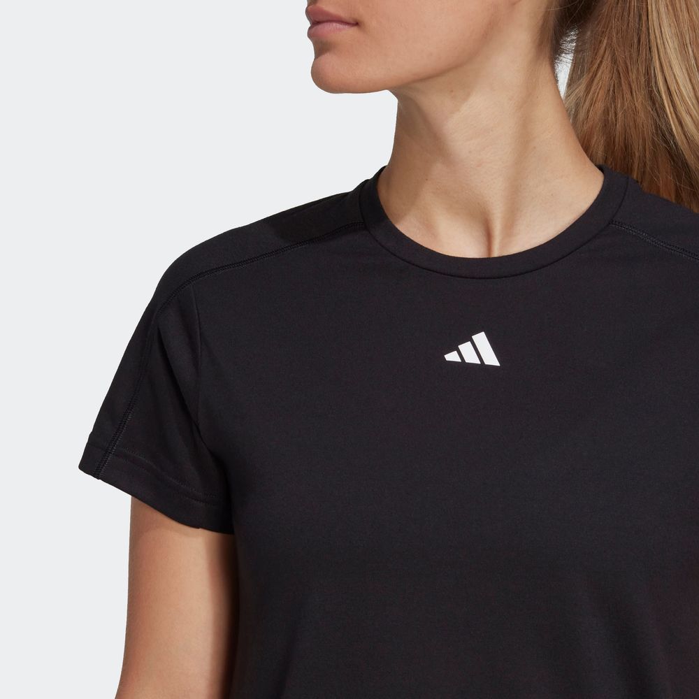 Foto 8 pulgar | Playera Aeroready Train Essentials Minimal Branding Cuello Redondo Adidas Negro Mujer
