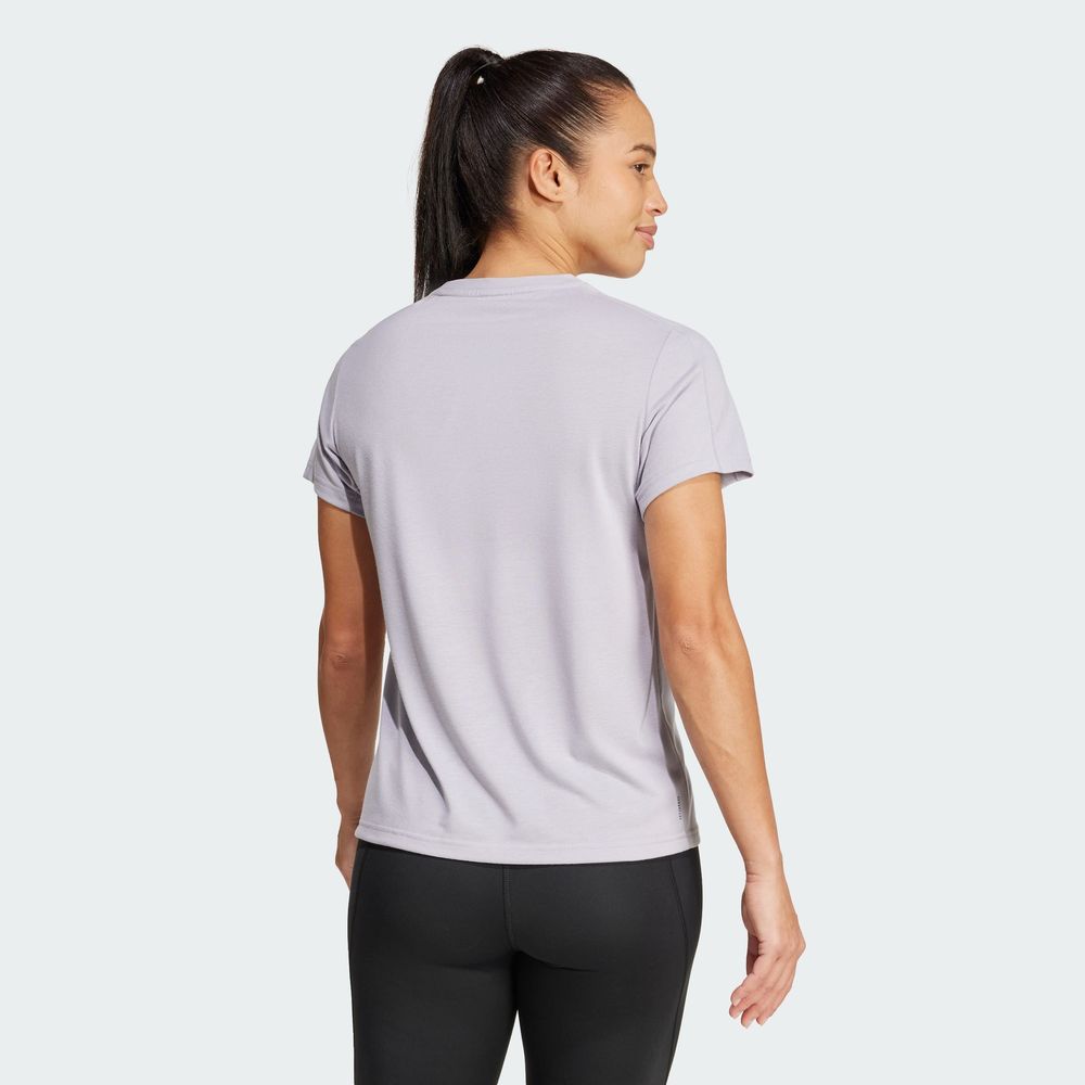 Foto 6 pulgar | Playera Aeroready Train Essentials Minimal Branding Cuello Redondo Adidas Gris Mujer