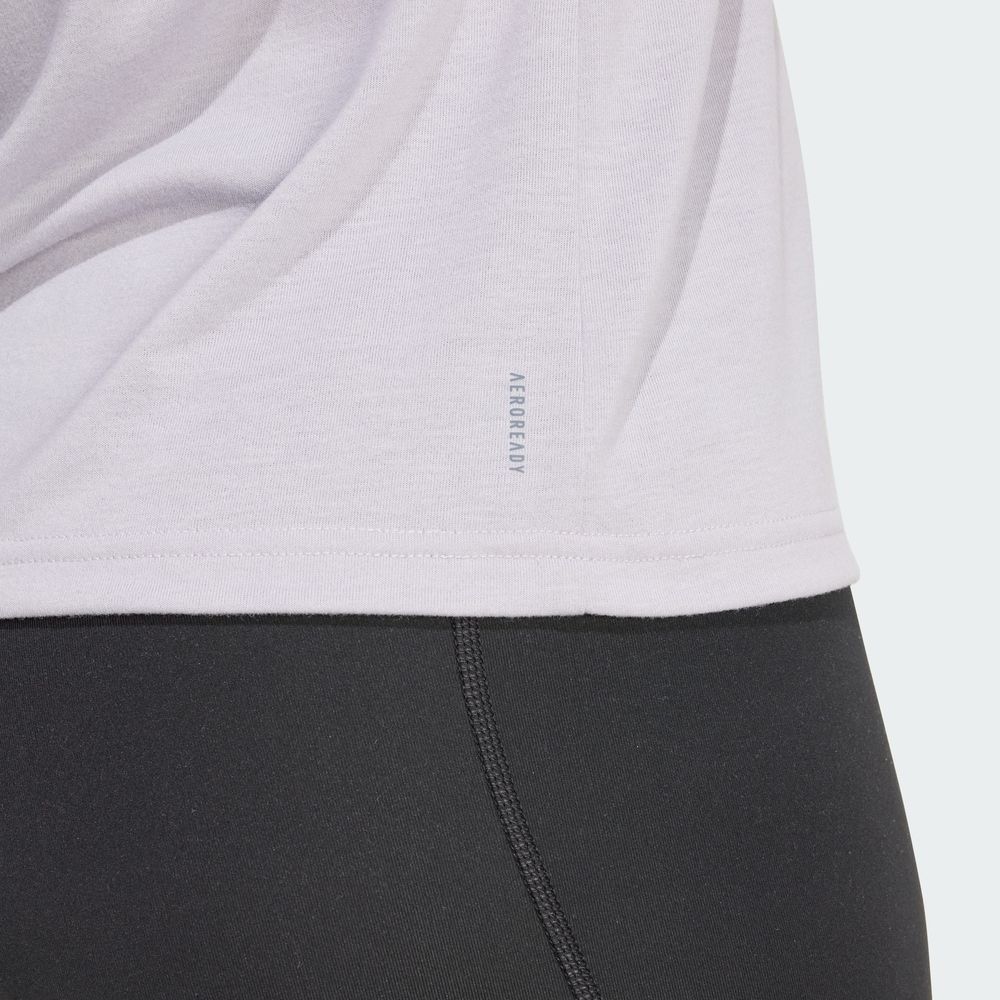 Foto 8 pulgar | Playera Aeroready Train Essentials Minimal Branding Cuello Redondo Adidas Gris Mujer