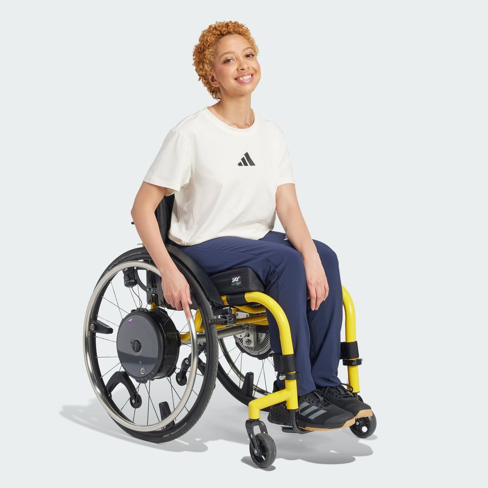 Foto 5 | Playera De Entrenamiento Adaptive Adidas Blanco Mujer