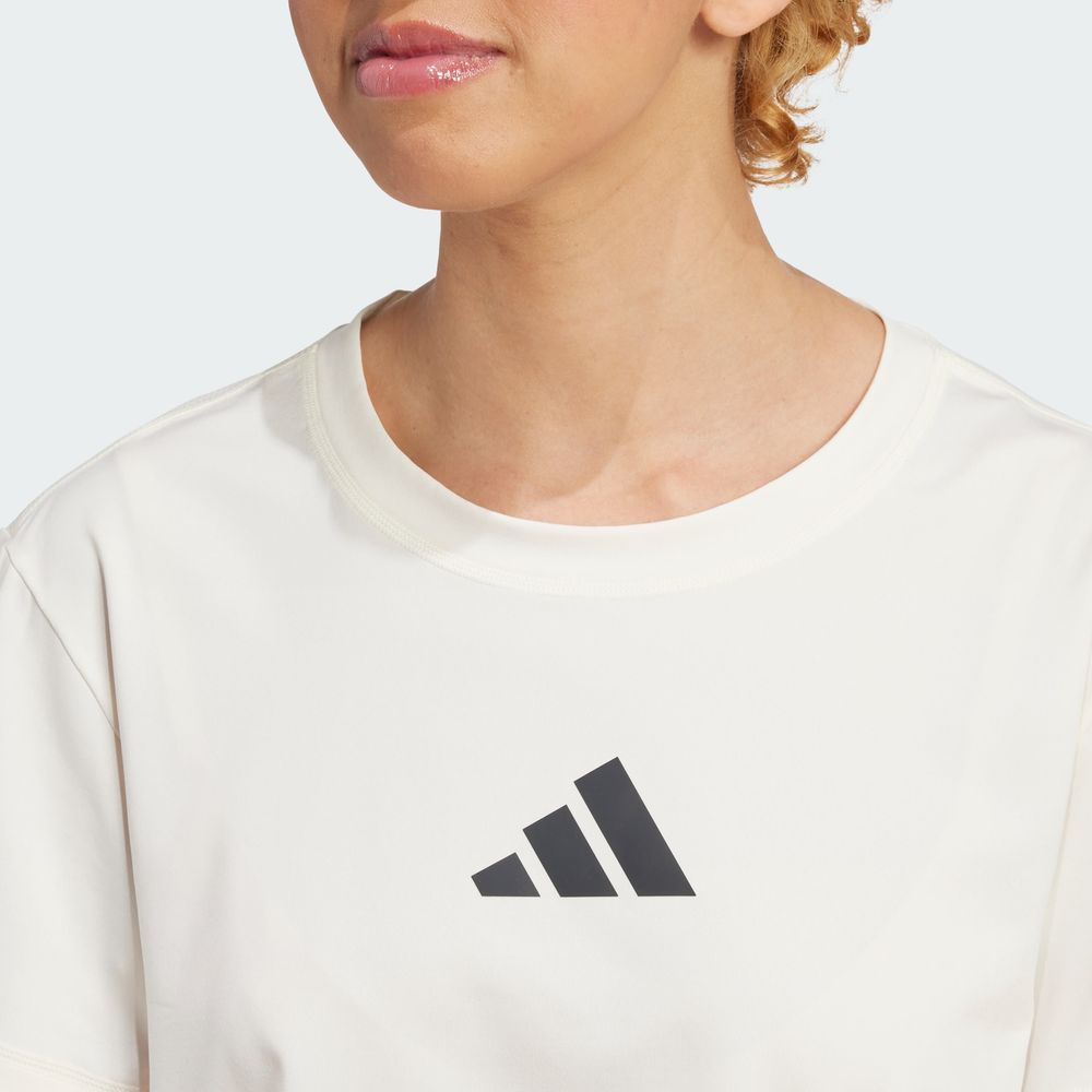 Foto 8 pulgar | Playera De Entrenamiento Adaptive Adidas Blanco Mujer