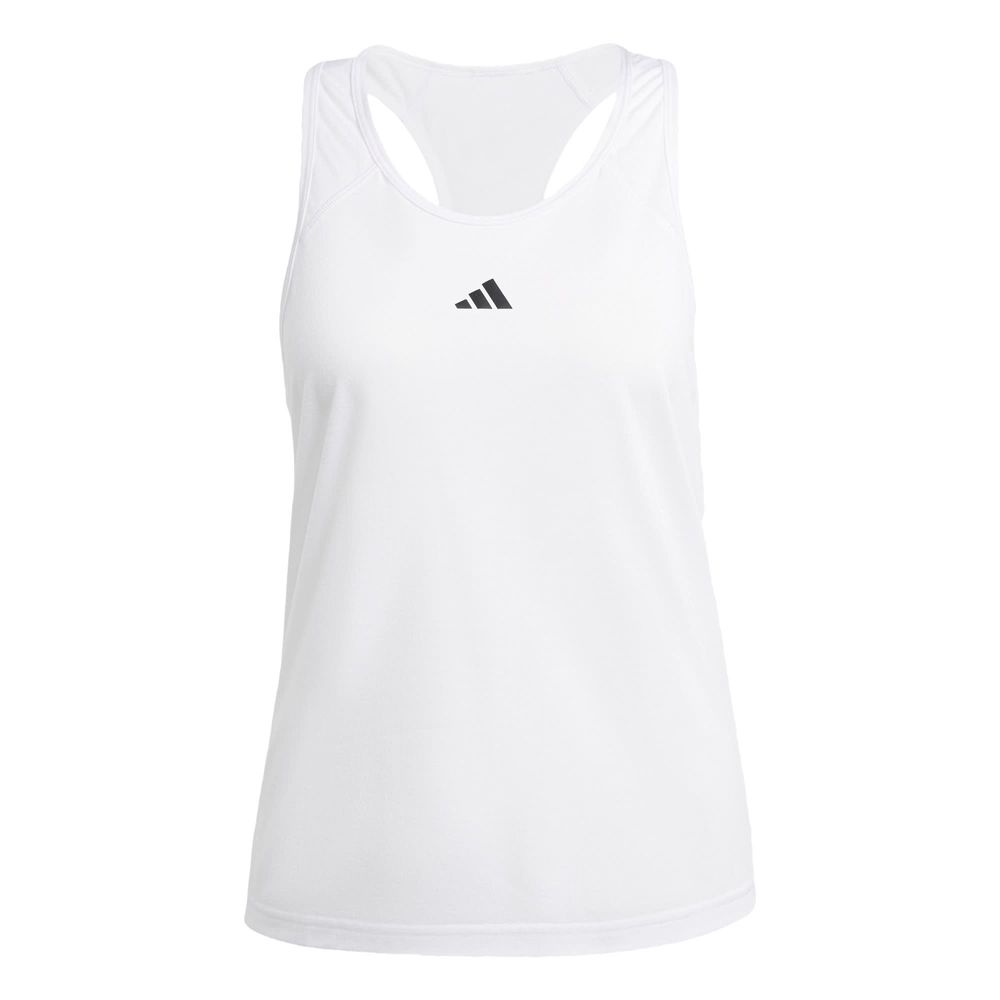 Foto 2 pulgar | Playera Sin Mangas Train Essentials Minimal Branding Racerback Adidas Blanco Mujer
