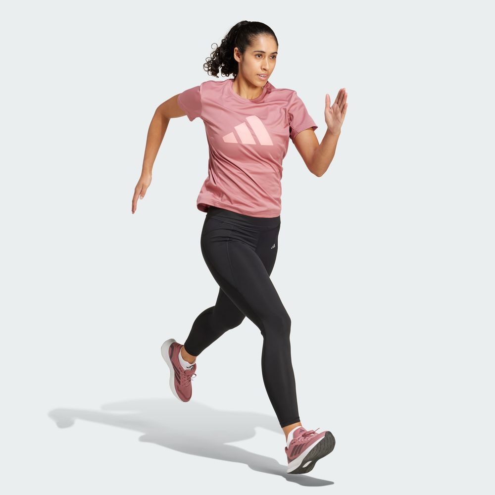 Foto 2 pulgar | Camiseta Run It Adidas Rojo Mujer