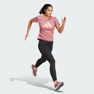 Foto 1 | Camiseta Run It Adidas Rojo Mujer
