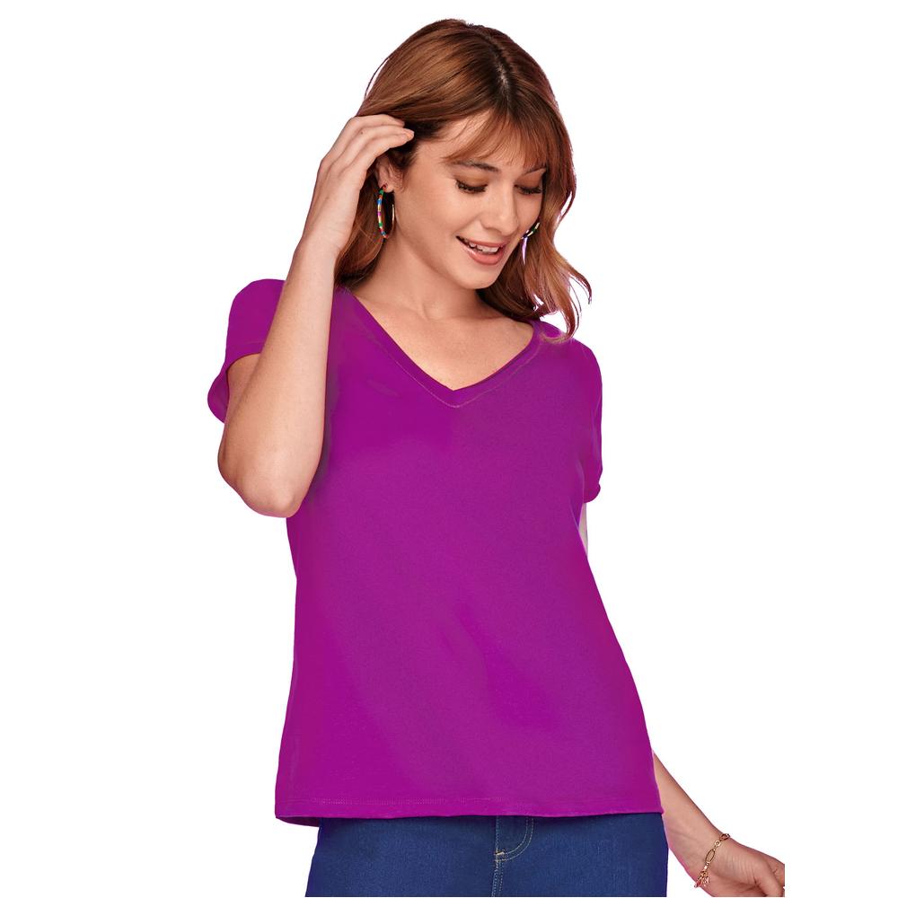 Paquete De 2 Playeras Ilusión 24396 Fucsia