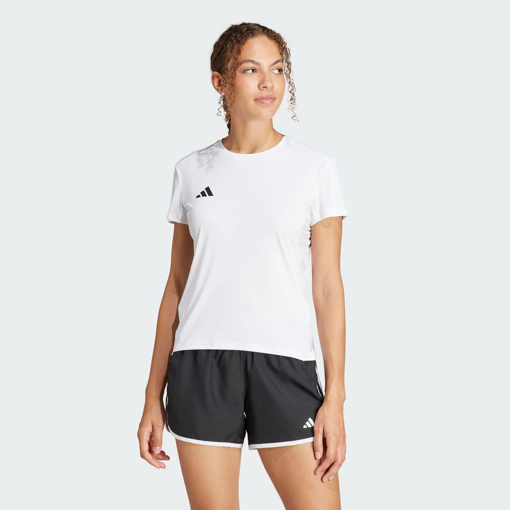 Foto 4 pulgar | Playera De Running Adizero Essentials Adidas Blanco Mujer