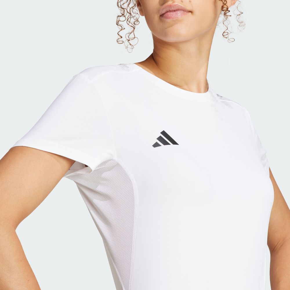 Foto 7 pulgar | Playera De Running Adizero Essentials Adidas Blanco Mujer