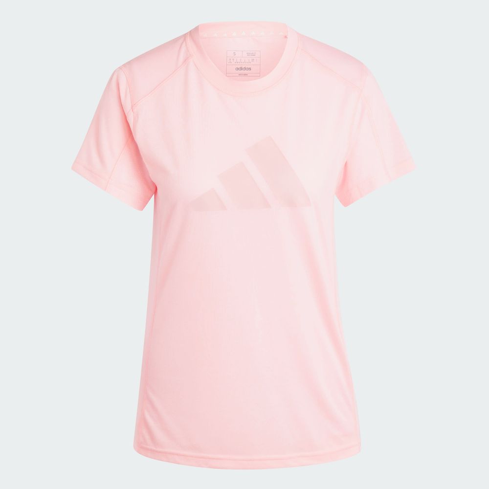 Foto 4 pulgar | Playera De Entrenamiento Train Essentials Big Performance Logo Adidas Rosa Mujer