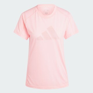 Foto 3 | Playera De Entrenamiento Train Essentials Big Performance Logo Adidas Rosa Mujer