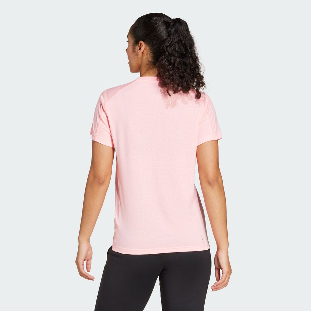 Foto 6 pulgar | Playera De Entrenamiento Train Essentials Big Performance Logo Adidas Rosa Mujer