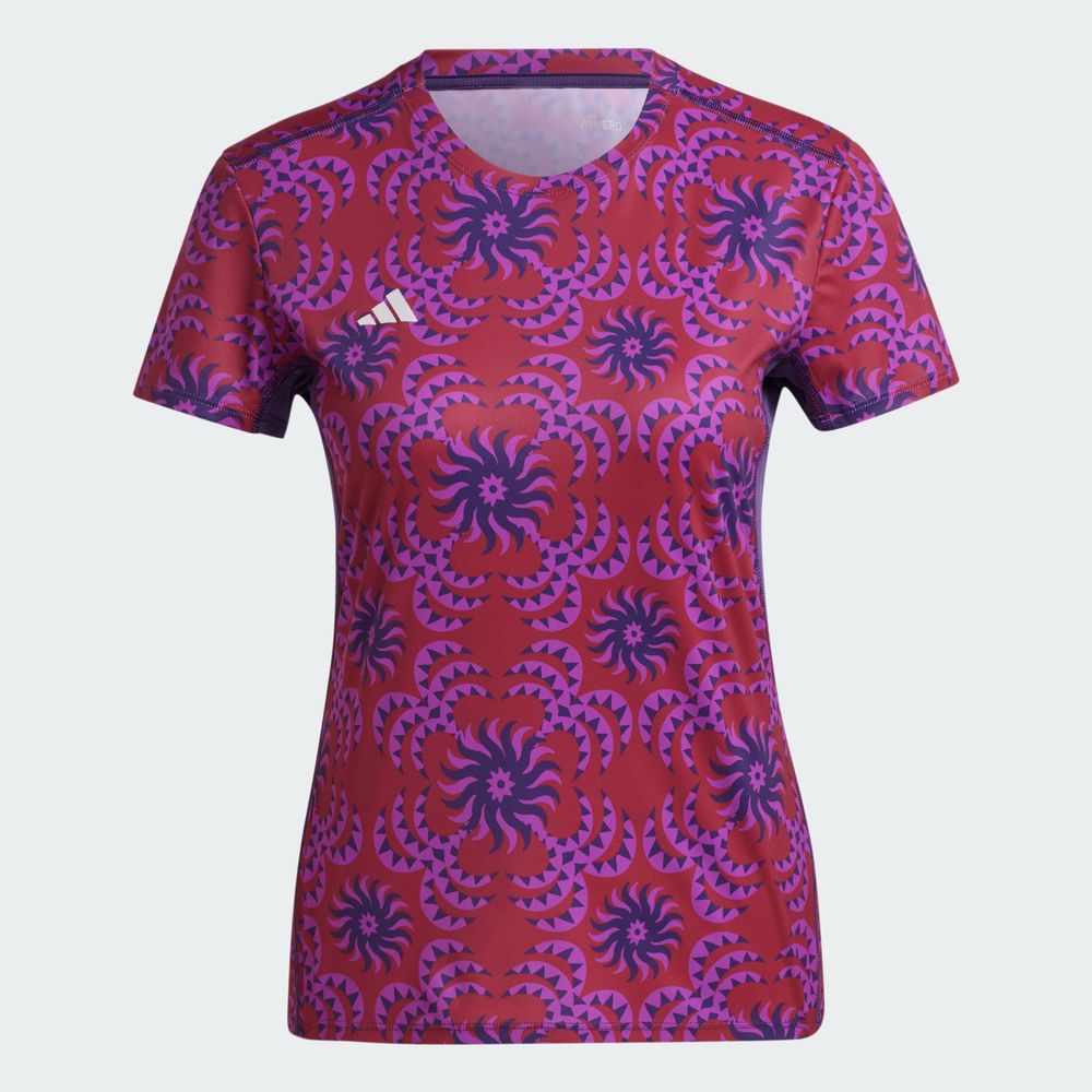Foto 4 pulgar | Playera Adizero X Farm Adidas Violeta Mujer