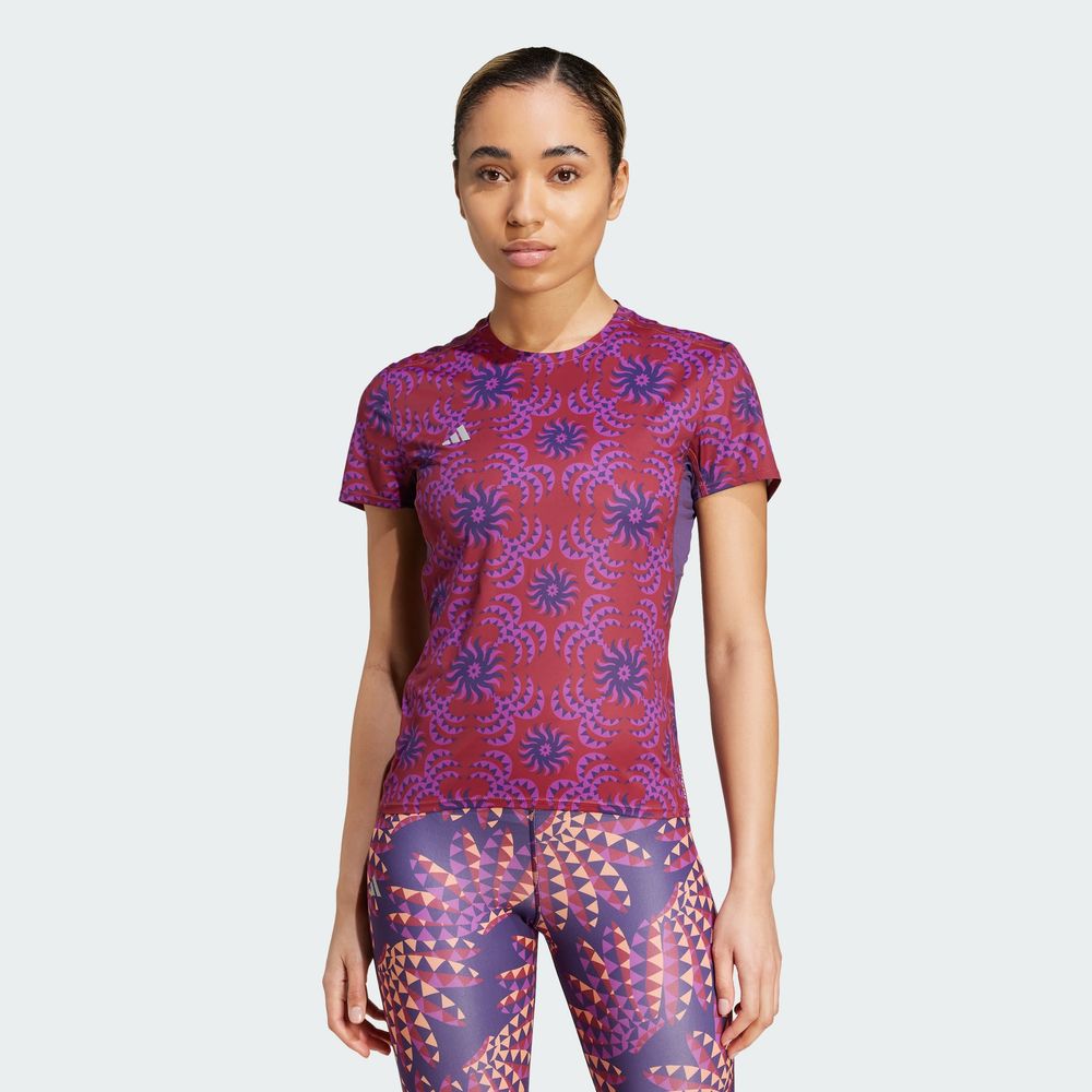 Foto 5 pulgar | Playera Adizero X Farm Adidas Violeta Mujer