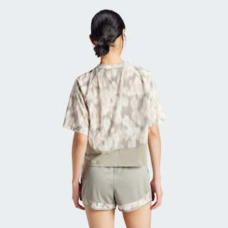 Foto 5 | Playera Train Essentials Estampado Floral Tie-dye Adidas Verde Mujer
