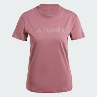 Foto 3 | Playera Terrex Classic Logo Adidas Granate Mujer