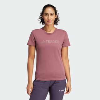 Foto 4 | Playera Terrex Classic Logo Adidas Granate Mujer