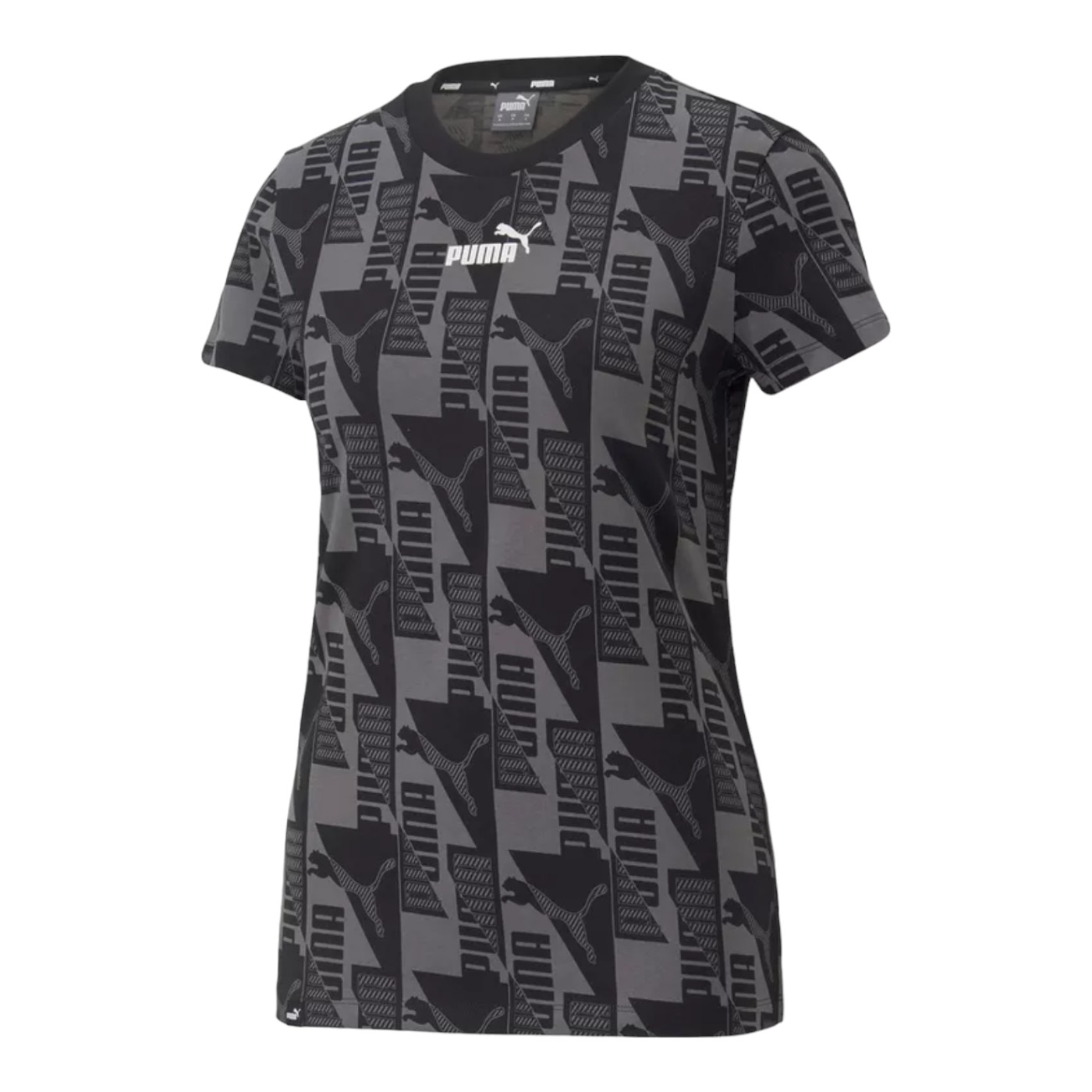 Foto 2 pulgar | Playera Puma Puma Power Aop Tee Negra para Mujer