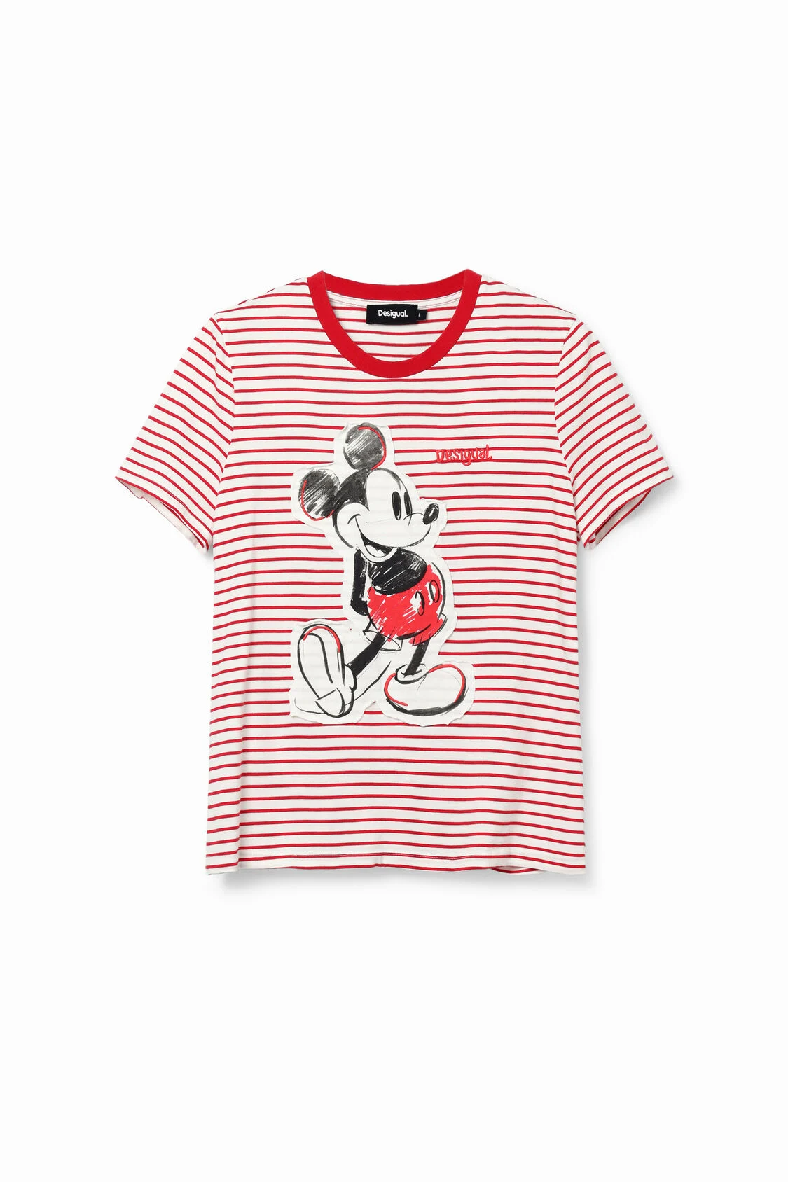 Foto 2 pulgar | Playera Rayas Mickey Mouse Desigual