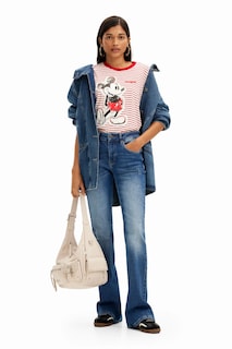 Foto 2 | Playera Rayas Mickey Mouse Desigual