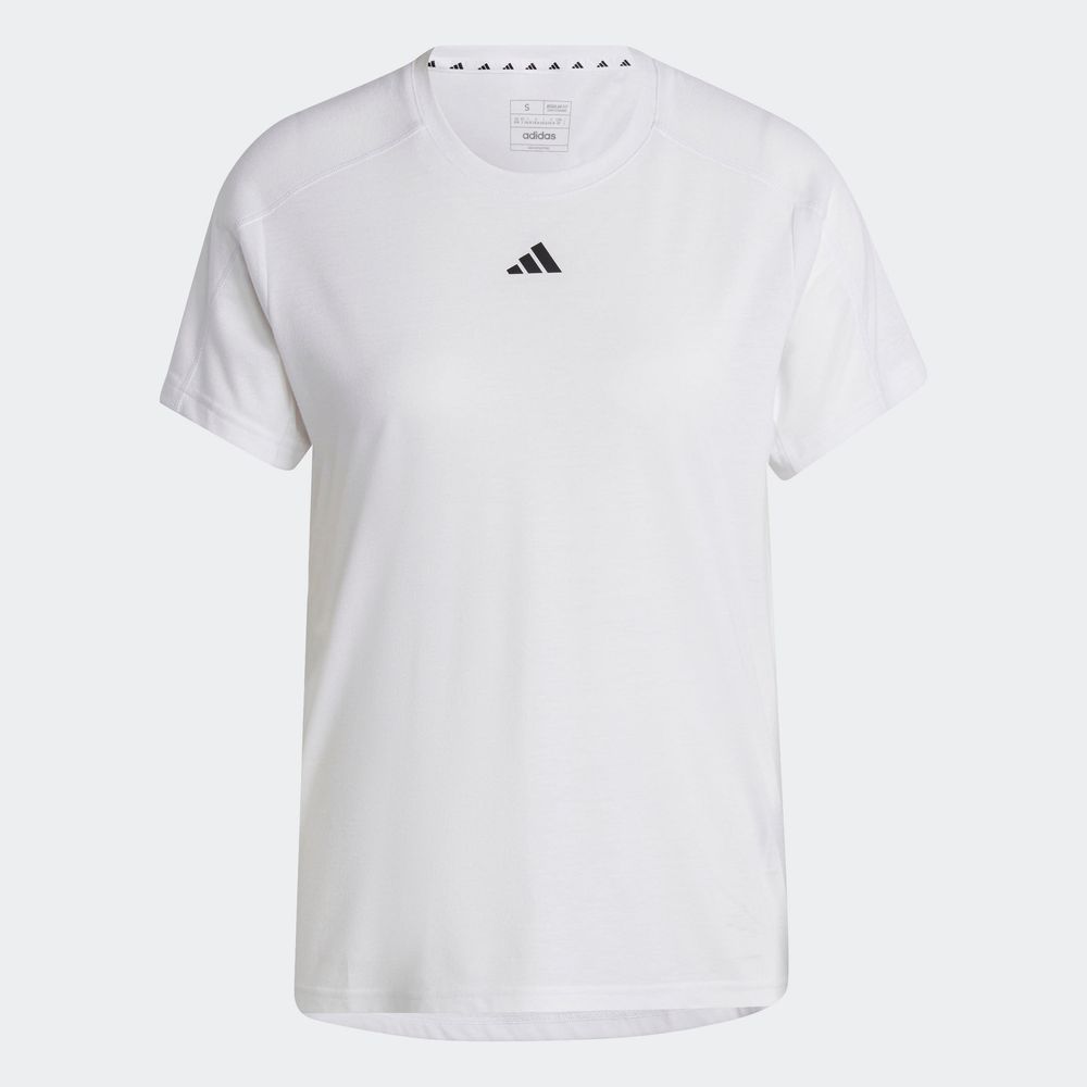 Foto 4 pulgar | Playera Aeroready Train Essentials Minimal Branding Cuello Redondo Adidas Blanco Mujer