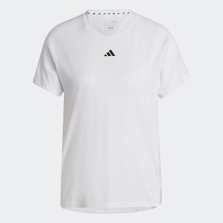Foto 3 | Playera Aeroready Train Essentials Minimal Branding Cuello Redondo Adidas Blanco Mujer