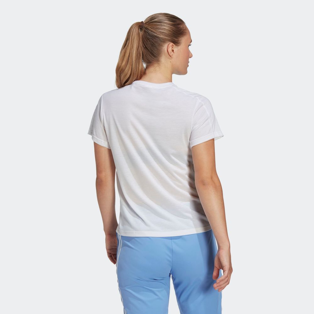Foto 6 pulgar | Playera Aeroready Train Essentials Minimal Branding Cuello Redondo Adidas Blanco Mujer