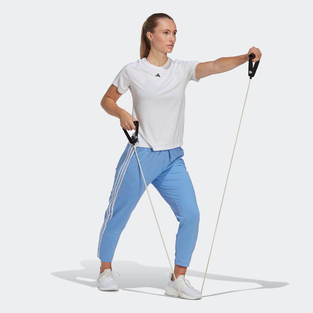 Foto 7 pulgar | Playera Aeroready Train Essentials Minimal Branding Cuello Redondo Adidas Blanco Mujer