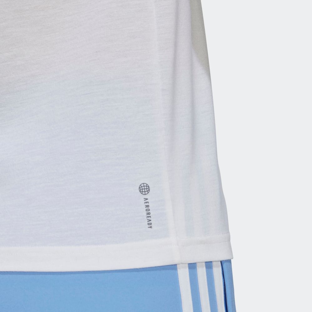 Foto 9 pulgar | Playera Aeroready Train Essentials Minimal Branding Cuello Redondo Adidas Blanco Mujer