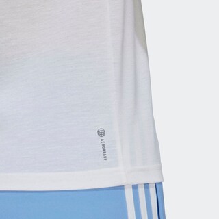 Foto 8 | Playera Aeroready Train Essentials Minimal Branding Cuello Redondo Adidas Blanco Mujer