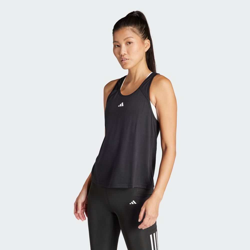 Foto 5 pulgar | Playera Sin Mangas Train Essentials Minimal Branding Racerback Adidas Negro Mujer