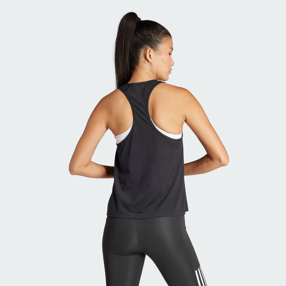 Foto 6 pulgar | Playera Sin Mangas Train Essentials Minimal Branding Racerback Adidas Negro Mujer