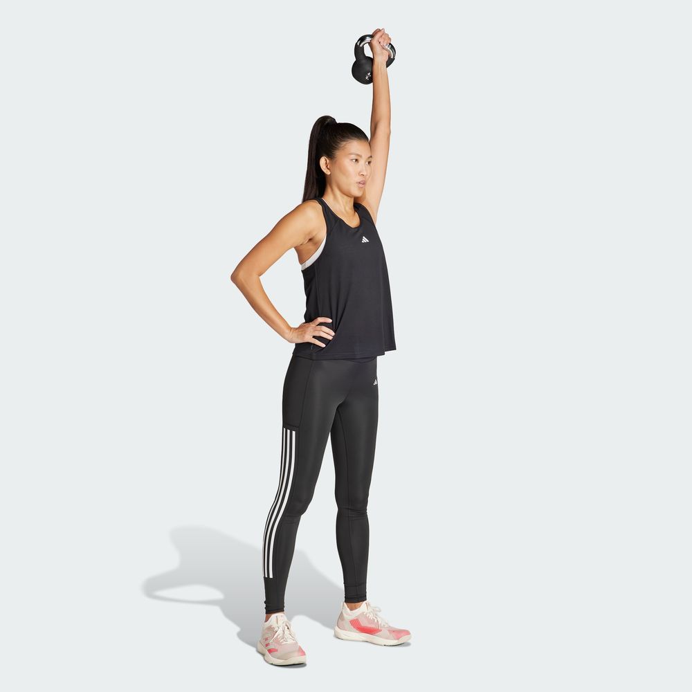 Foto 7 pulgar | Playera Sin Mangas Train Essentials Minimal Branding Racerback Adidas Negro Mujer