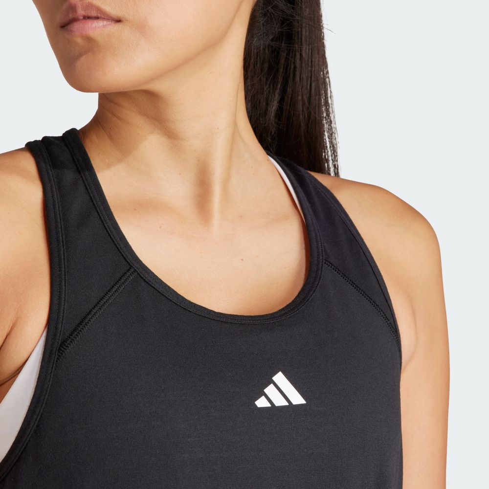 Foto 8 pulgar | Playera Sin Mangas Train Essentials Minimal Branding Racerback Adidas Negro Mujer